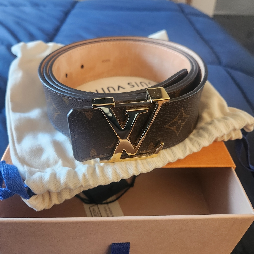 Louis Vuitton Brown Monogram Men's Belt